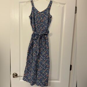 Justice girls wide leg capri romper